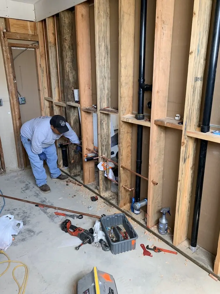 Commercial rough-in plumbing for Gas Line Repair in Long Green Woods